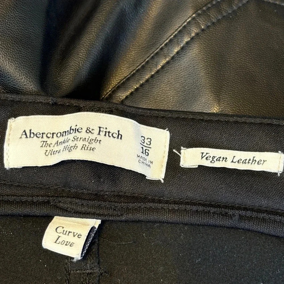 Abercrombie & Fitch Black Straight Leg Pants - Picture 6 of 12